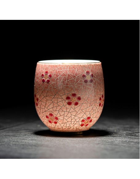 Ice Plum Fragrant Tea Cup, Host Cup, Creative Ceramic Cup, Single Cup, Personal Use Tea Cup, Guest Cup