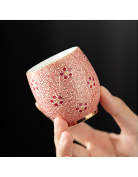 Ice Plum Fragrant Tea Cup, Host Cup, Creative Ceramic Cup, Single Cup, Personal Use Tea Cup, Guest Cup
