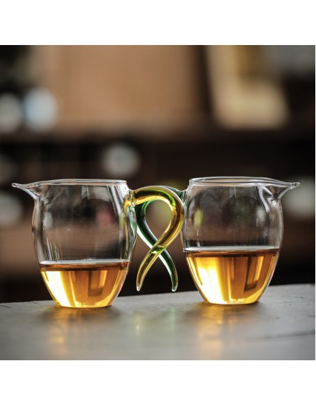 Fairness Cup Thickened Glass Heat-Resistant Transparent Tea Brewing Filter Gongfu Tea Set Tea Dispenser