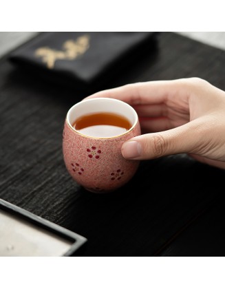 Ice Plum Fragrant Tea Cup, Host Cup, Creative Ceramic Cup, Single Cup, Personal Use Tea Cup, Guest Cup