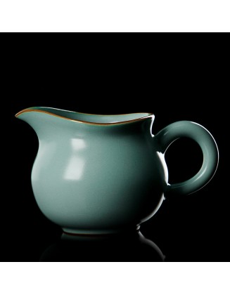Ru Kiln Gongdao Cup Ceramic Tea Dispenser Household Gong Cup Gongfu Tea Set Crackled Ru Ware